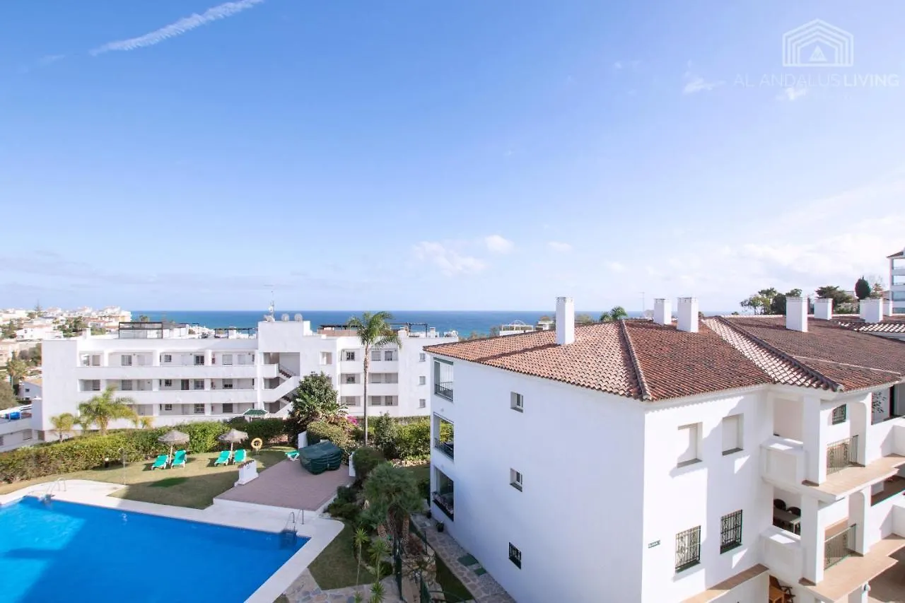 Scandinavian Seaview Terrace: Miraflores Beach Retreat Malaga Spain