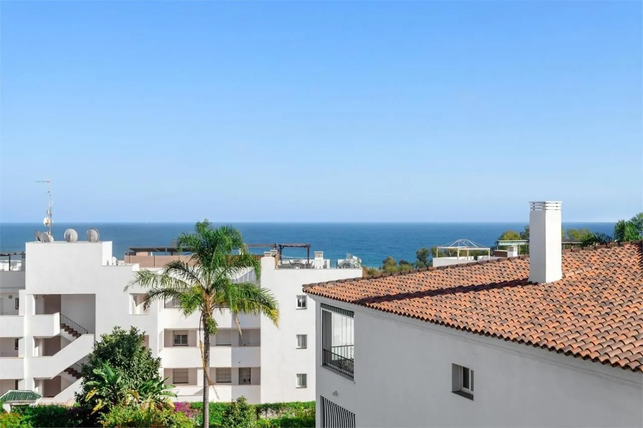 Scandinavian Seaview Terrace: Miraflores Beach Retreat Malaga Apartment