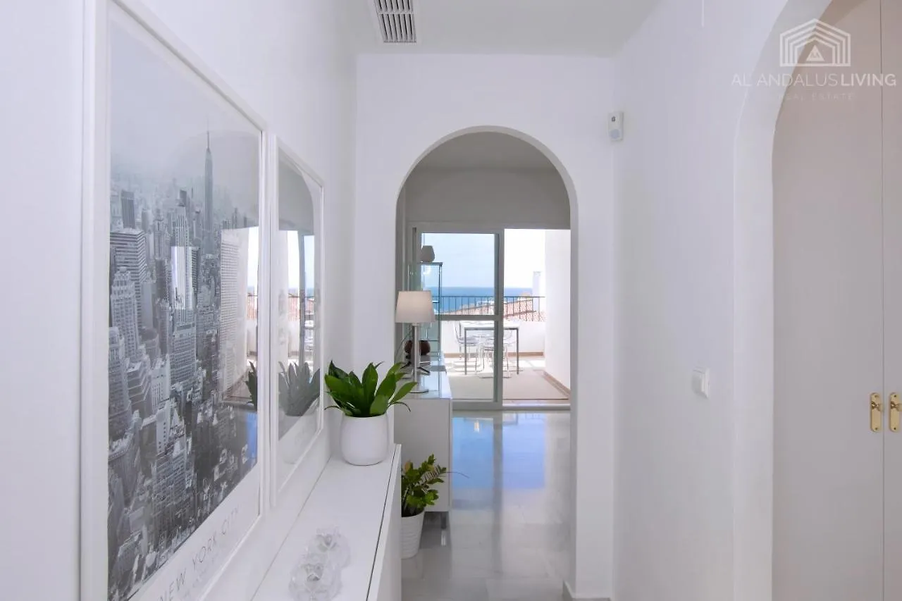 Scandinavian Seaview Terrace: Miraflores Beach Retreat Malaga